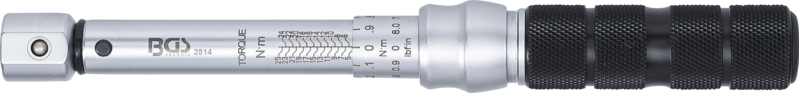 BGS Drehmomentschlüssel | 5 - 25 Nm | für 9 x 12 mm Einsteckwerkzeuge BGS Drehmomentschlüssel | 5 - 25 Nm | für 9 x 12 mm Einsteckwerkzeuge
