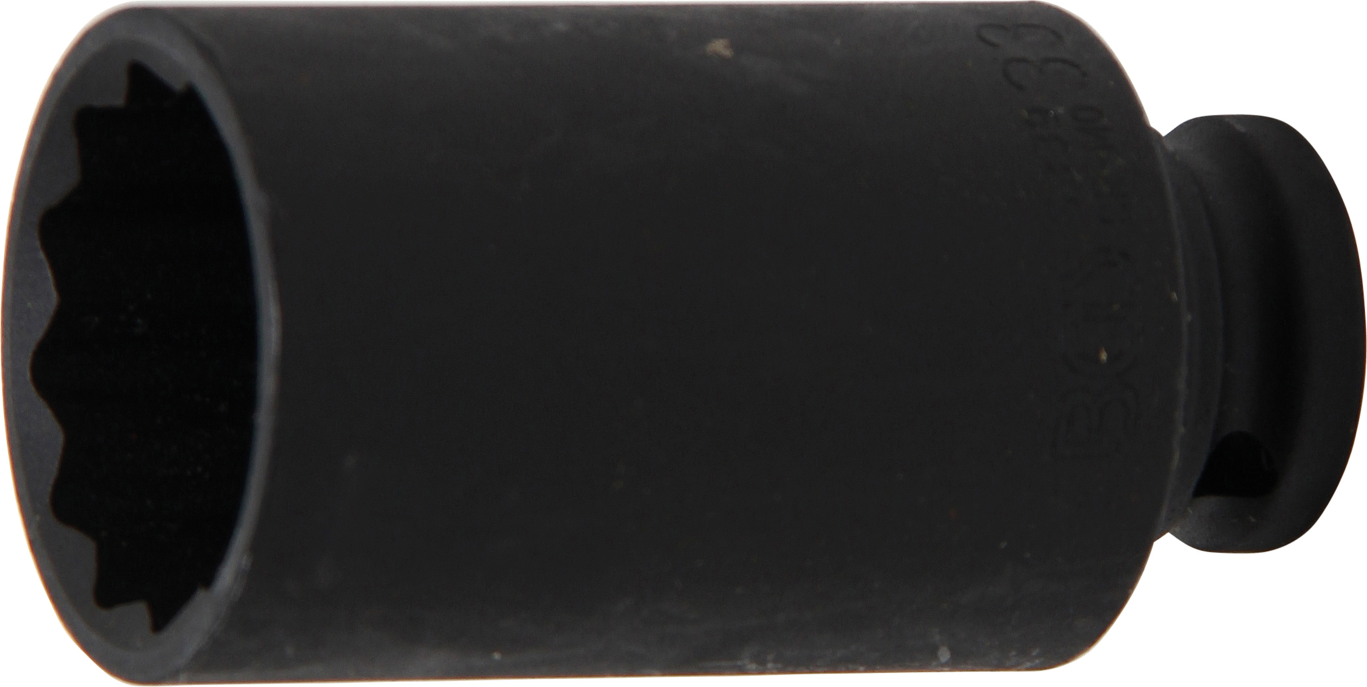 BGS Kraft-Steckschlüssel-Einsatz Zwölfkant, tief | Antrieb Innenvierkant 12,5 mm (1/2") | SW 33 mm