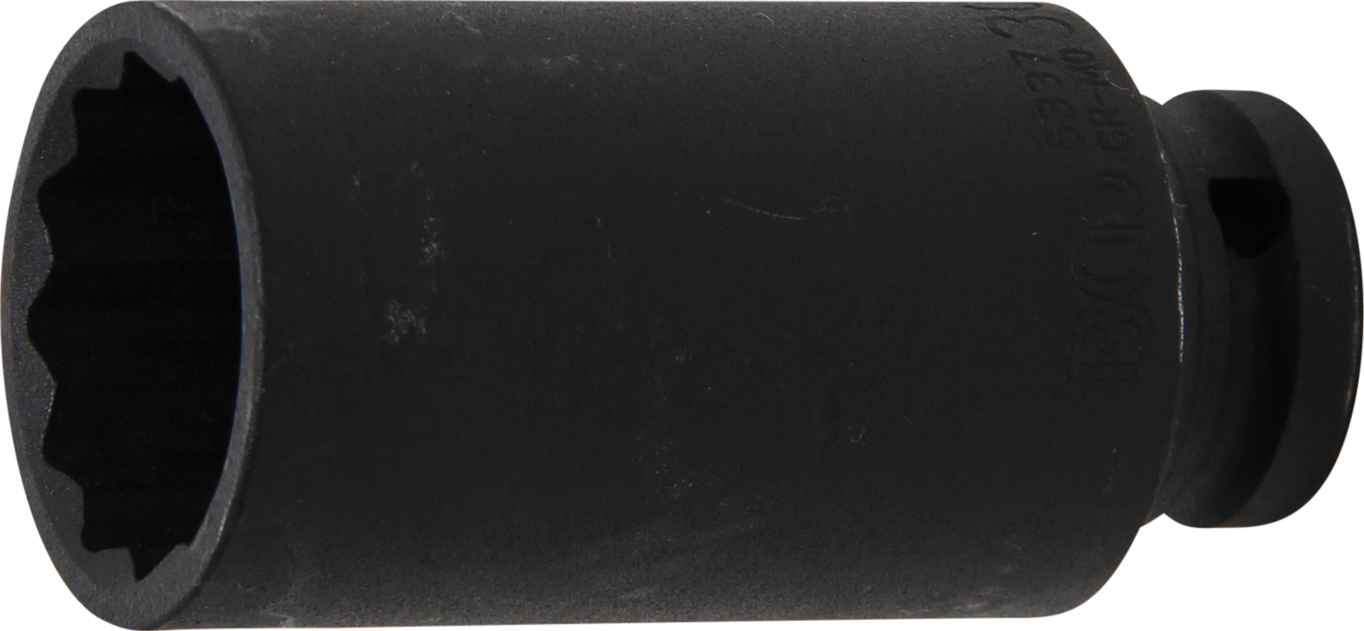 BGS Kraft-Steckschlüssel-Einsatz Zwölfkant, tief | Antrieb Innenvierkant 12,5 mm (1/2") | SW 30 mm