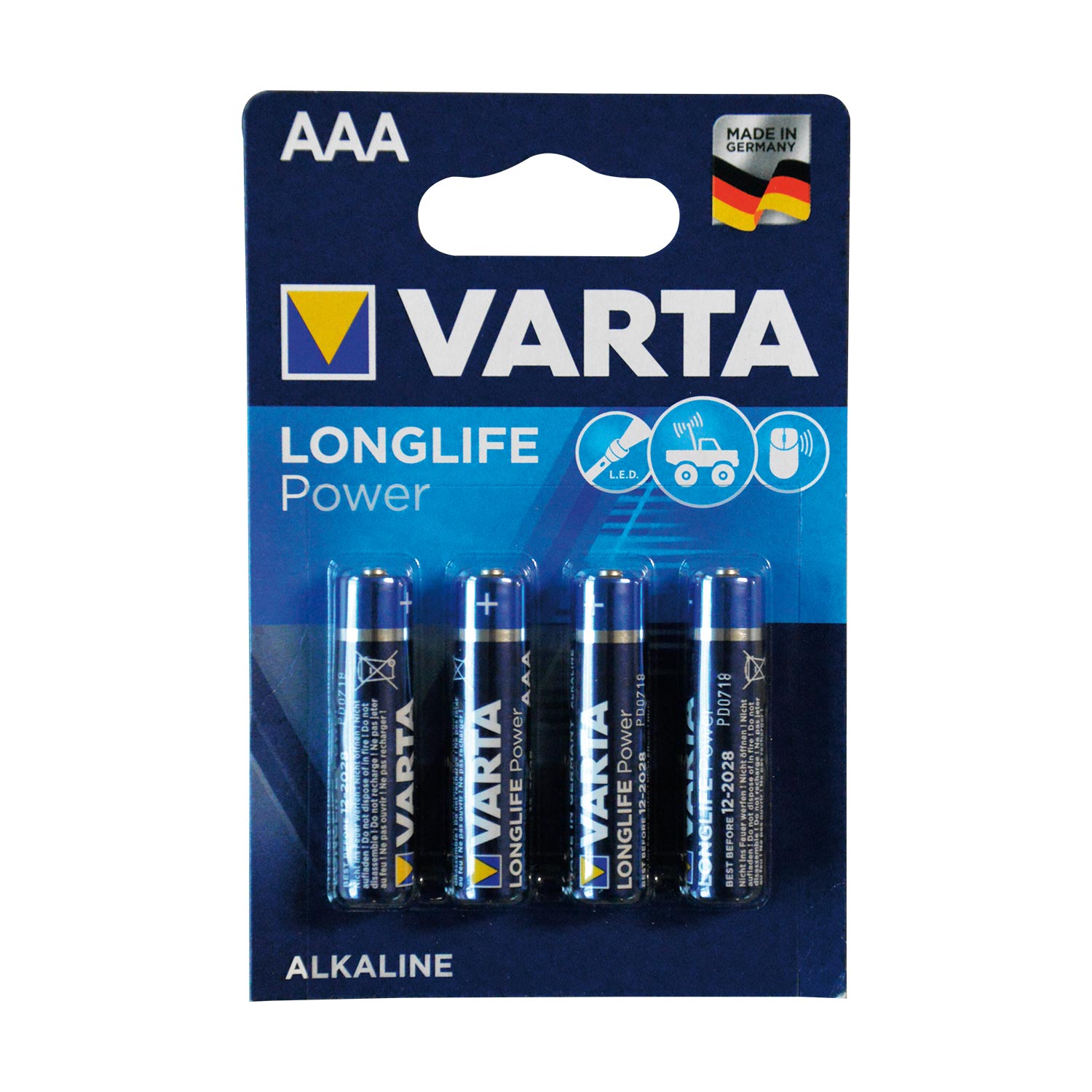 Varta LongLife Power 4903 Batterien R03 AAA Micro 1,5V 4er