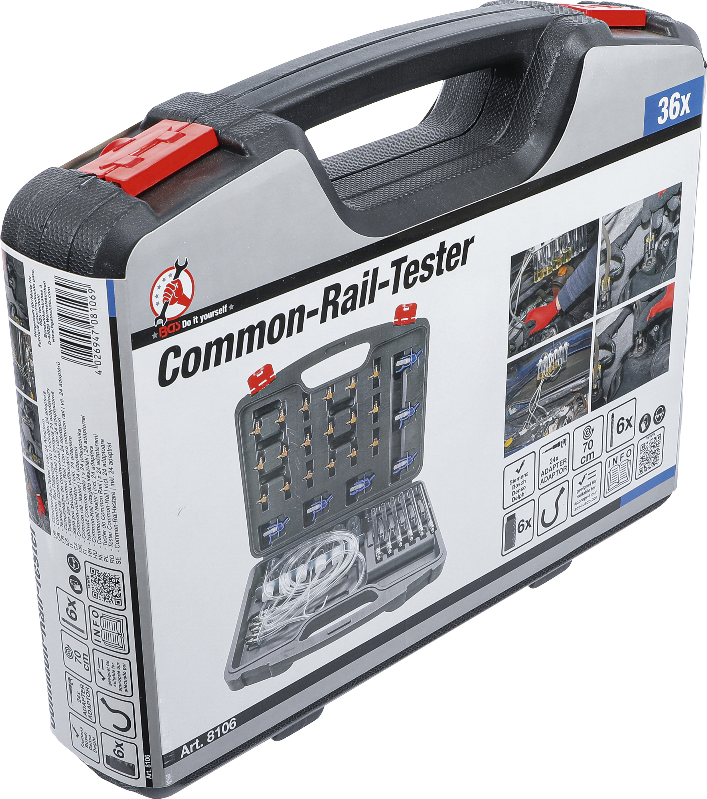 BGS Common-Rail-Tester | mit 24 Adaptern
