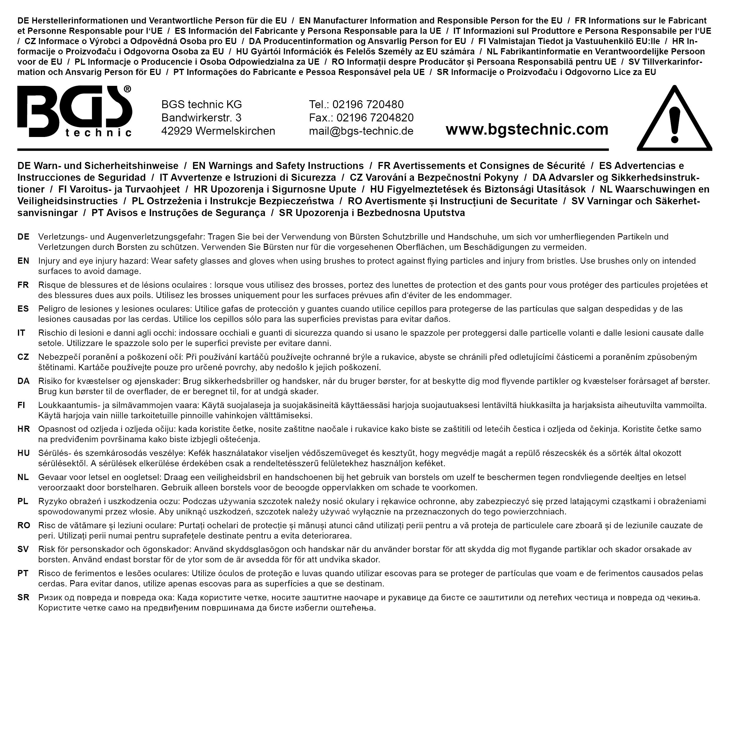 BGS Bürsten-Satz | 175 mm | 3-tlg.