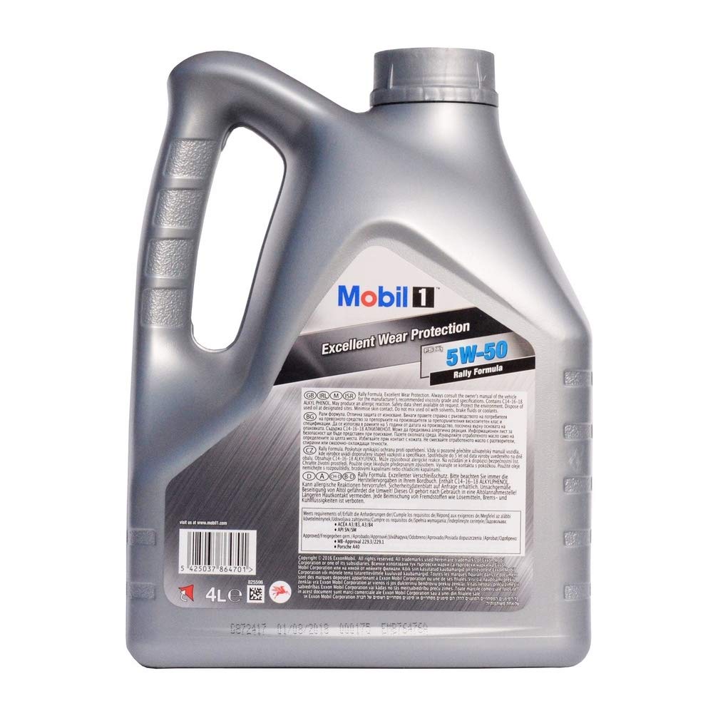 5W-50 Mobil 1 FS X2 (ehem. Peak Life) Motoröl 4 Liter