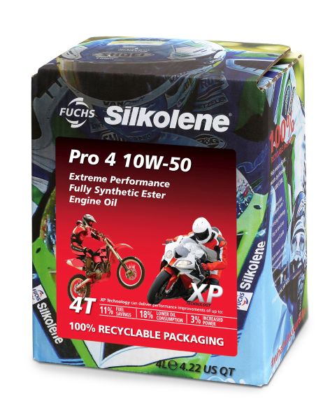 10W-50 Fuchs Silkolene Pro 4 XP Motoröl 4 Liter