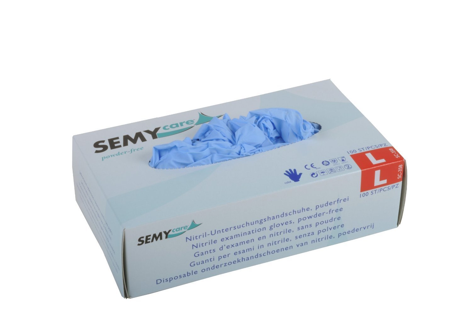 SemyCare Einweghandschuhe Nitril blau S