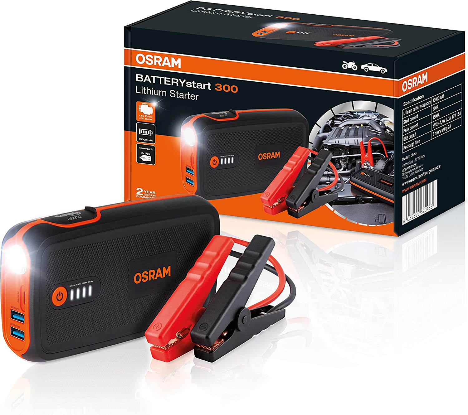 Osram BATTERYstart 300 Lithium Starter Batteriestarter