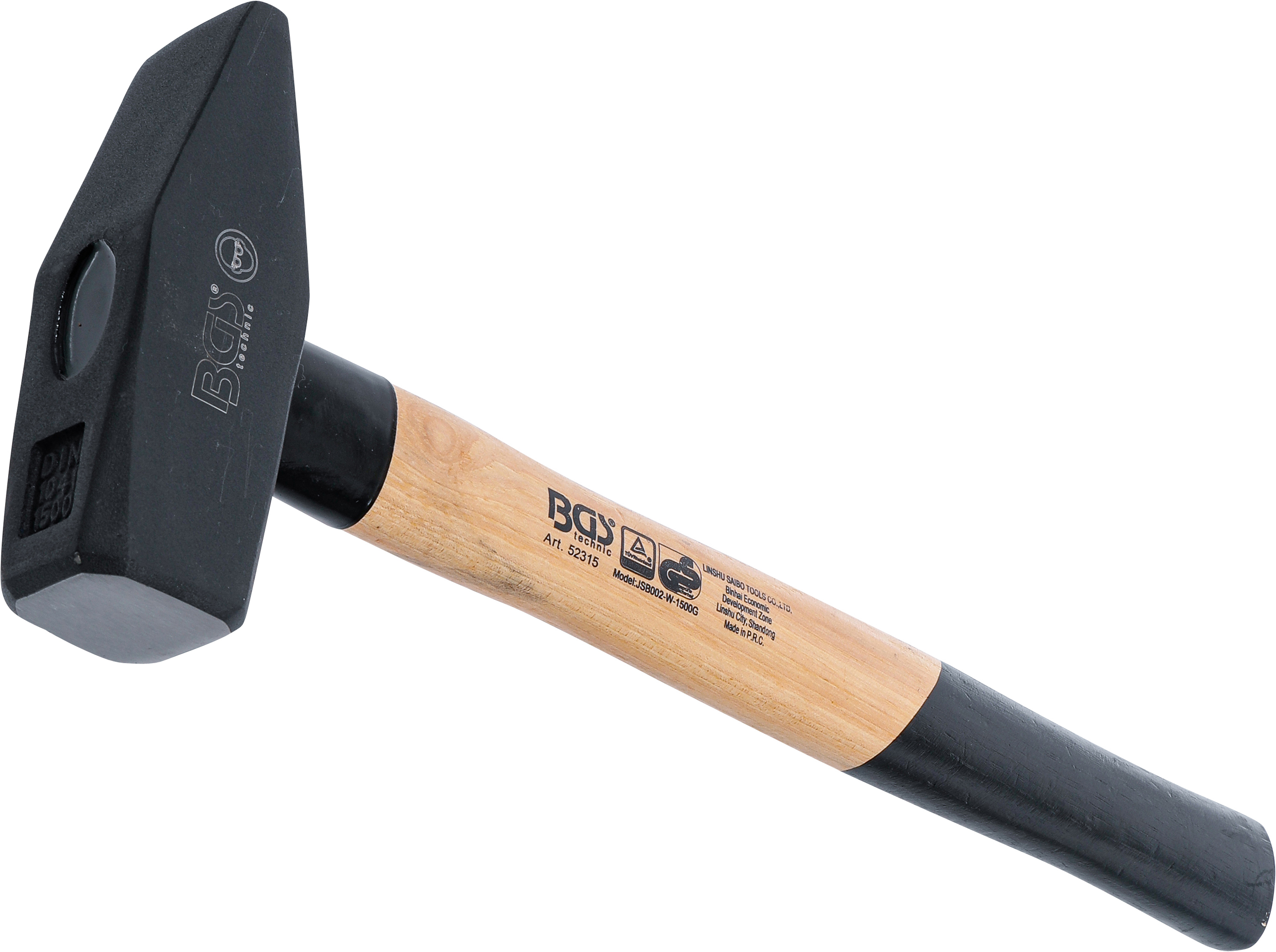 BGS Schlosserhammer | Hickory-Stiel | DIN 1041 | 1500 g