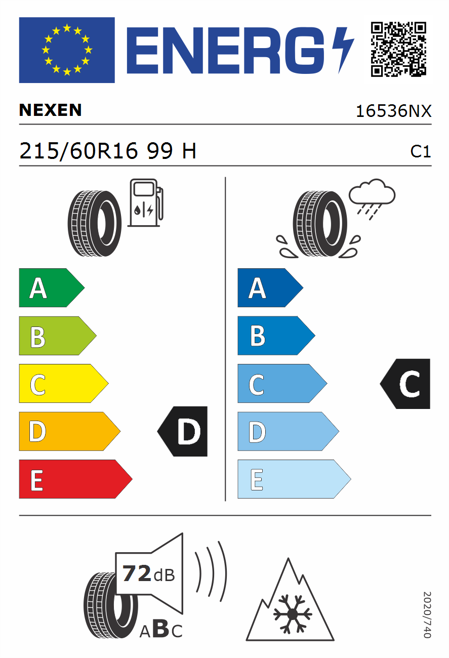 215/60R16 99H XL Nexen Winguard Snow G3 WH21 M+S Winterreifen