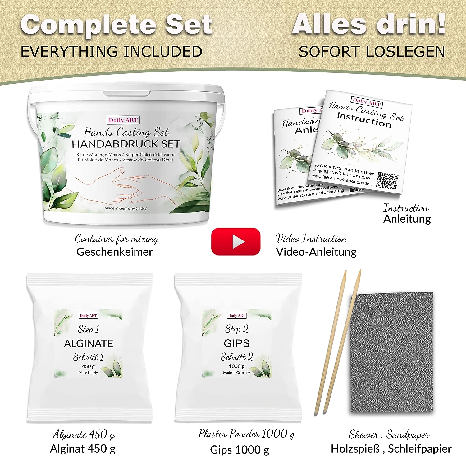 Daily ART Hand Casting Kit & Hand Moulding Kit