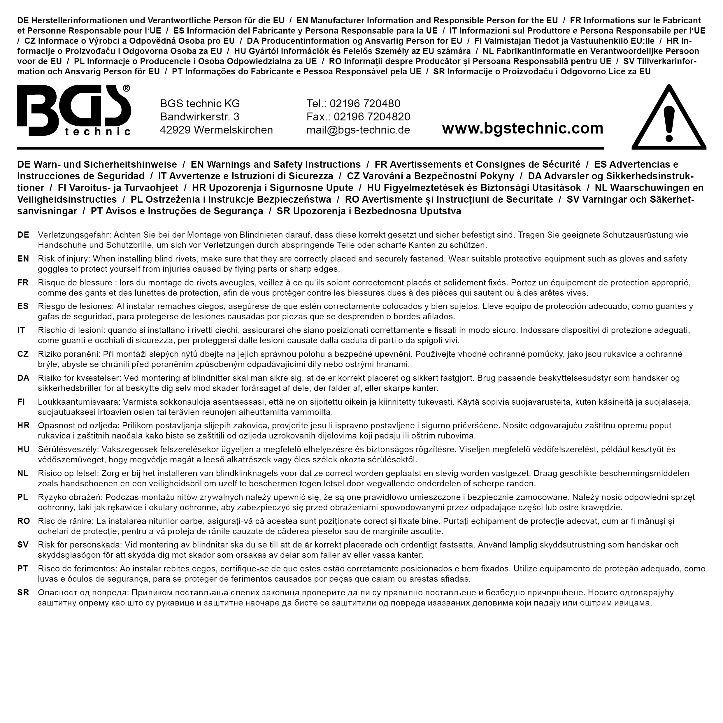 BGS Blindnieten-Sortiment | Aluminium | 2,4 - 4,8 mm | 400-tlg.