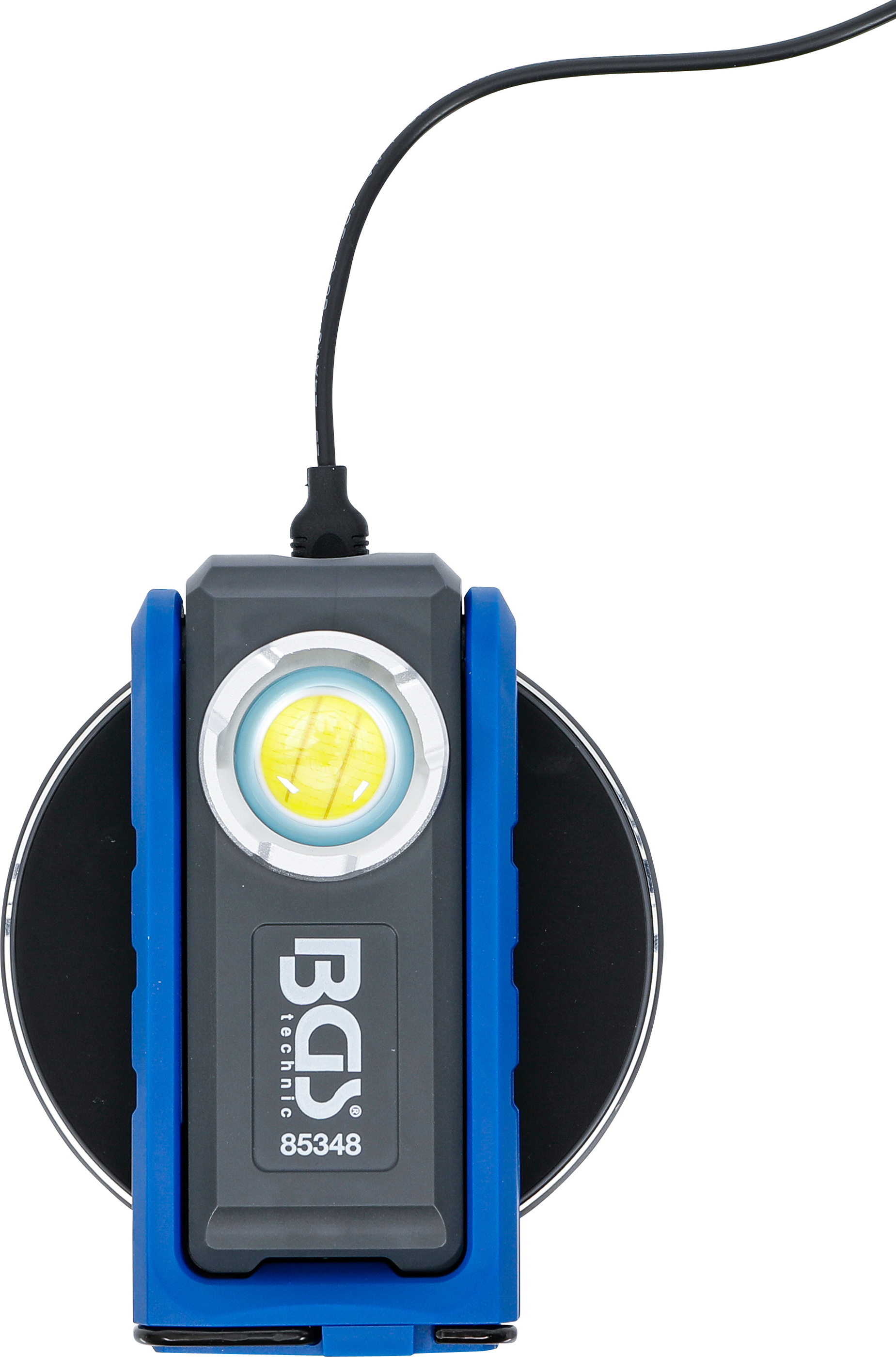 BGS COB-LED-Werkstattleuchte mit Magnet und Haken | klappbar | mit induktiver Ladefunktion