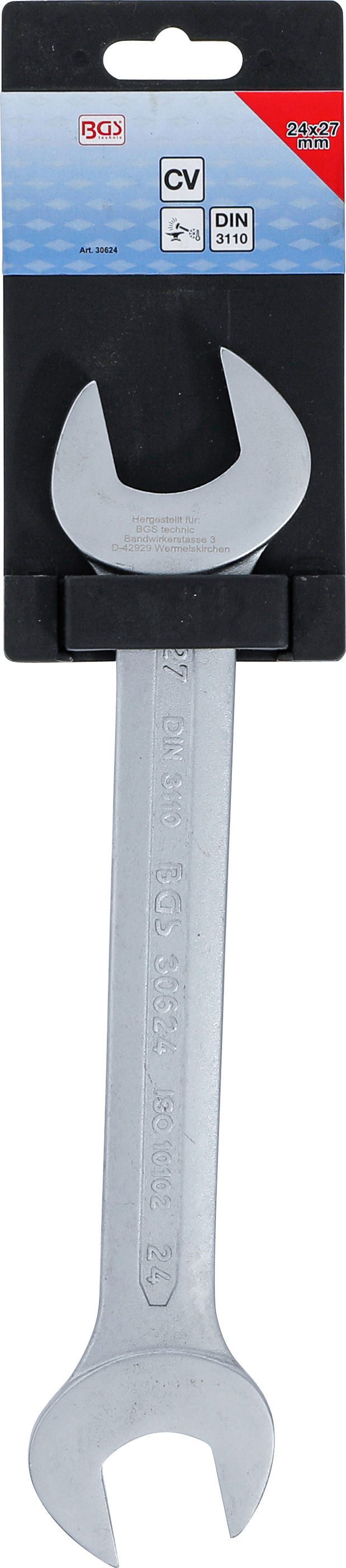 BGS Doppel-Maulschlüssel | SW 24 x 27 mm BGS Doppel-Maulschlüssel | SW 24 x 27 mm