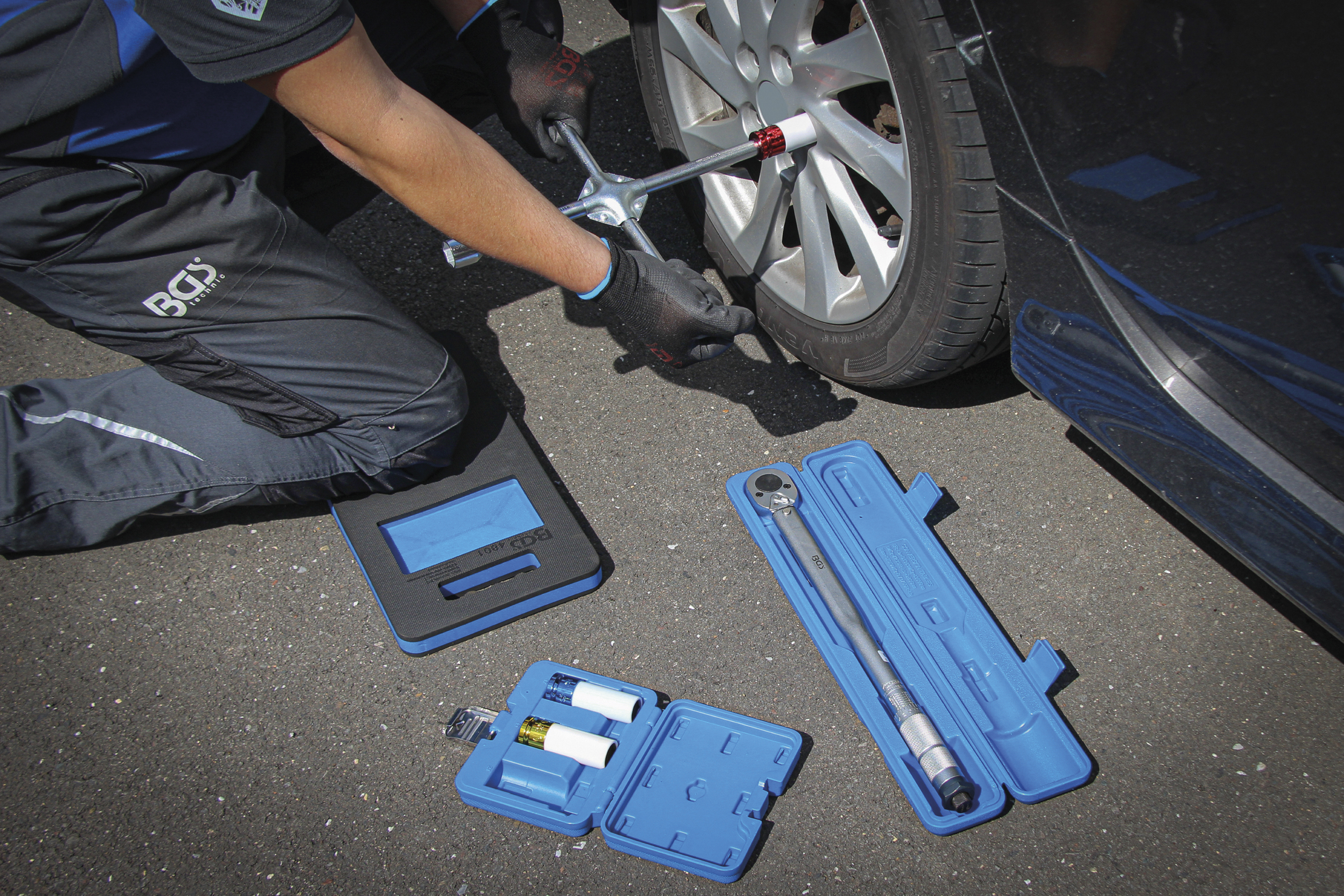 BGS Radwechsel-Service-Satz mit Rangier-Wagenheber 2,5 t | 10-tlg.