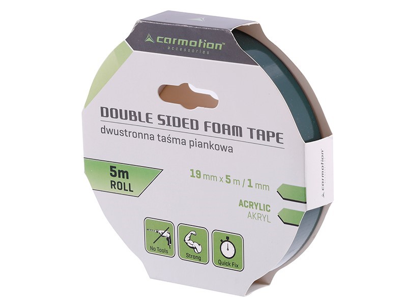 Carmotion doppelseitiges Schaumklebeband 19mm x 5 M