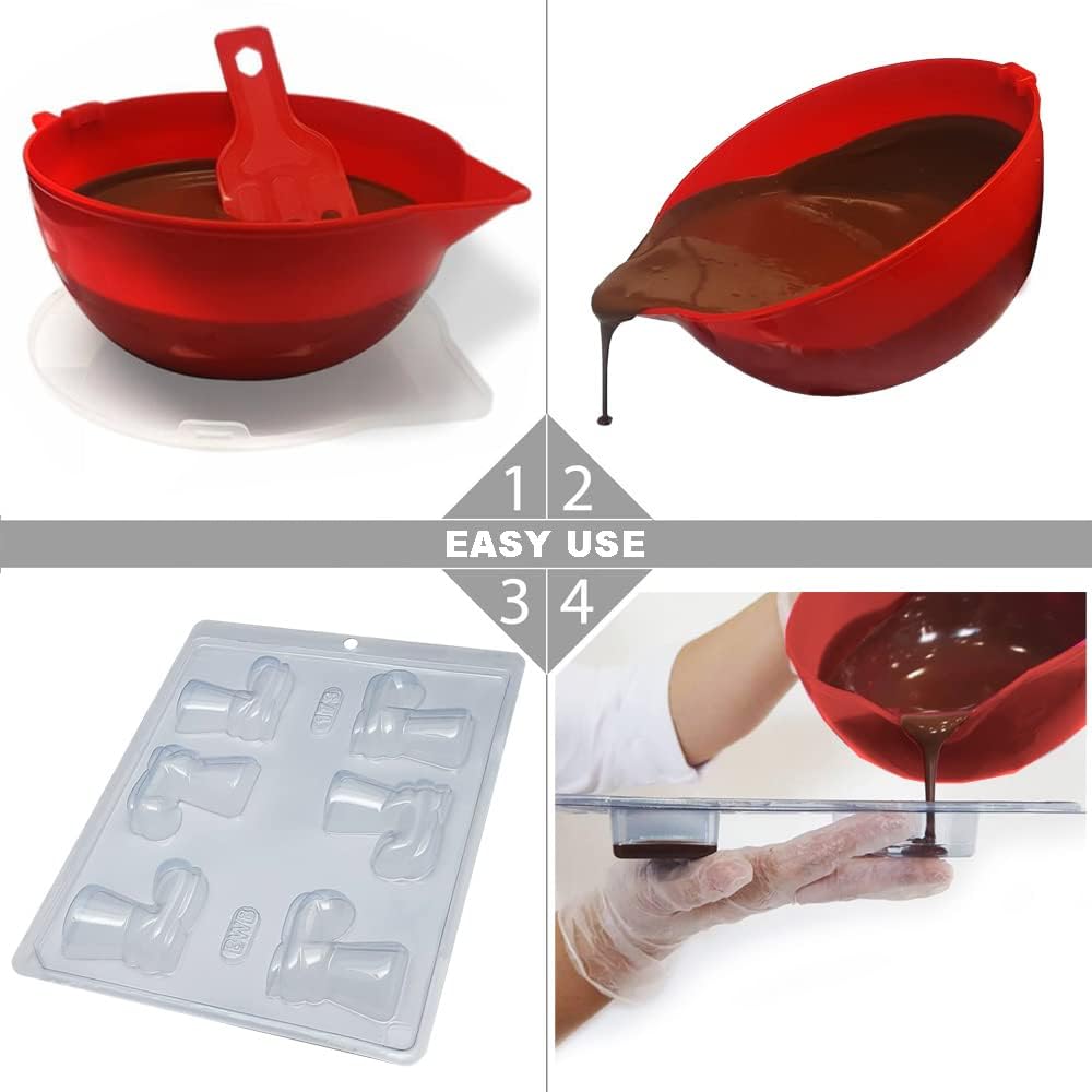 BWB 173 Form Bonbonform Weihnachten Mittlerer Stiefel für heiße Schokolade Einfache Form mit 6 Löchern 60g Material PET Kunststoff Transparent Dreidim