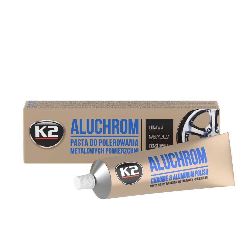 K2 Aluchrom Chrom und Aluminium Polierpaste 100g