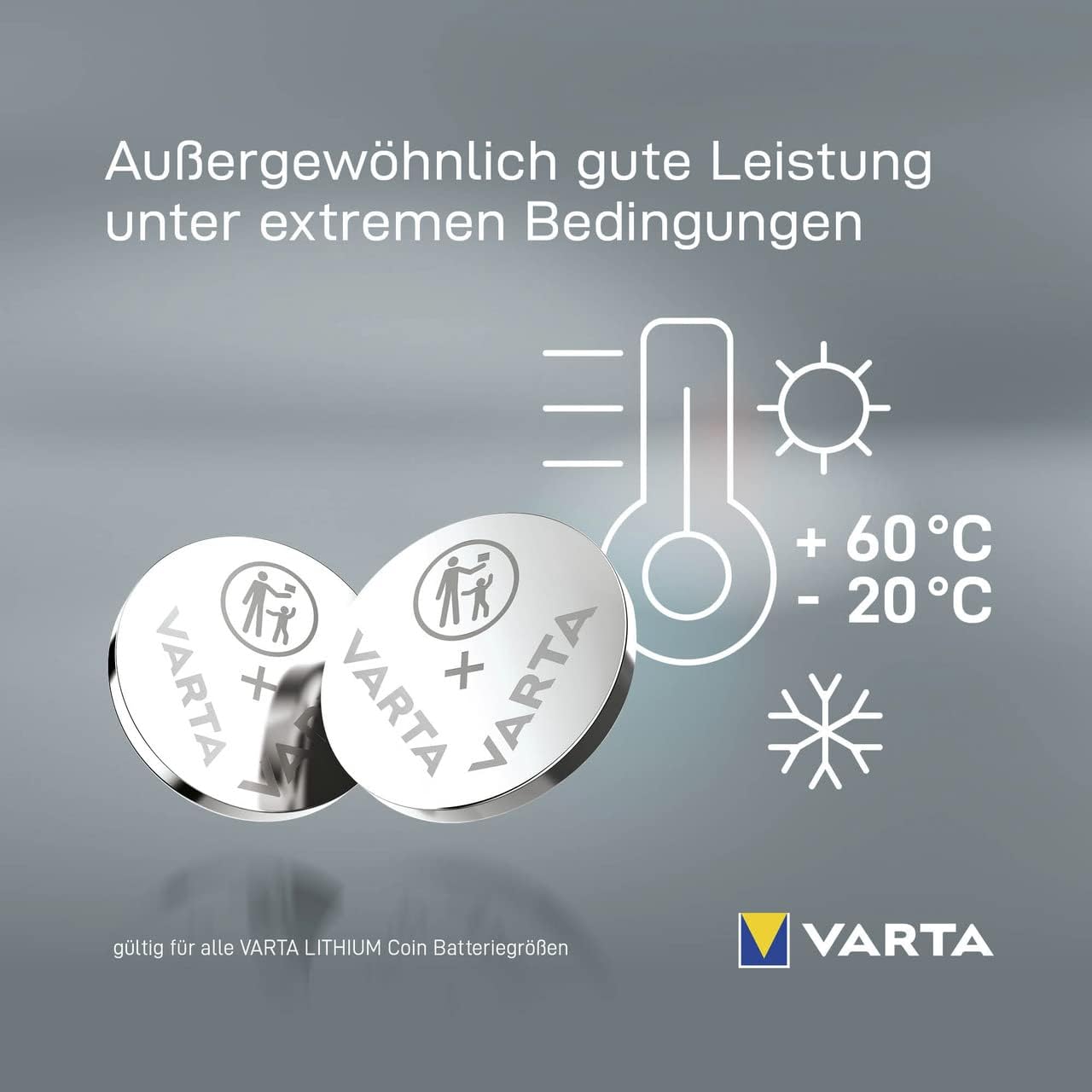 VARTA Batterien Knopfzelle CR2016 Lithium Coin 3V für elektronische Kleingeräte Autoschlüssel Fernbedienungen Waagen