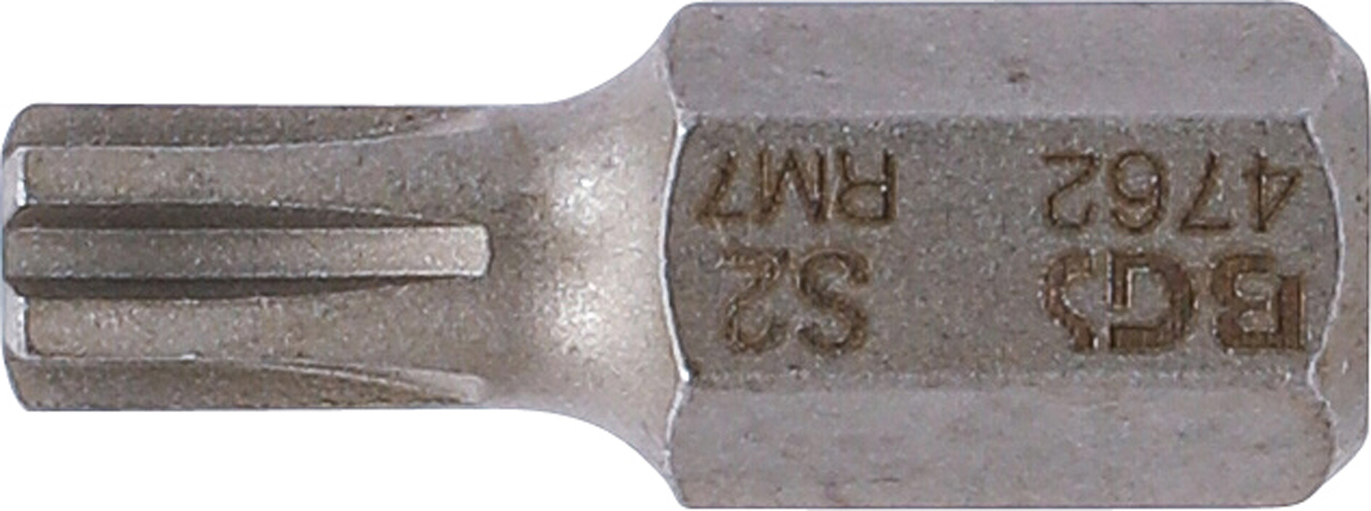 BGS Bit | Länge 30 mm | Antrieb Außensechskant 10 mm (3/8") | Keil-Profil (für RIBE) M7