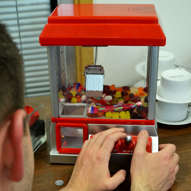 Candy Grabber Automat mit Arcade Musik Weihnachtsgeschenk Kinder