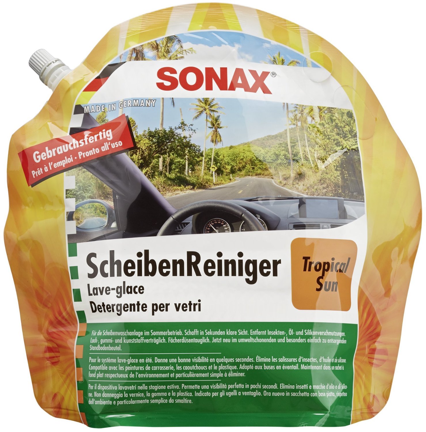 ScheibenReiniger Sommer gebrauchsfertig Tropical Sun 3 Liter
