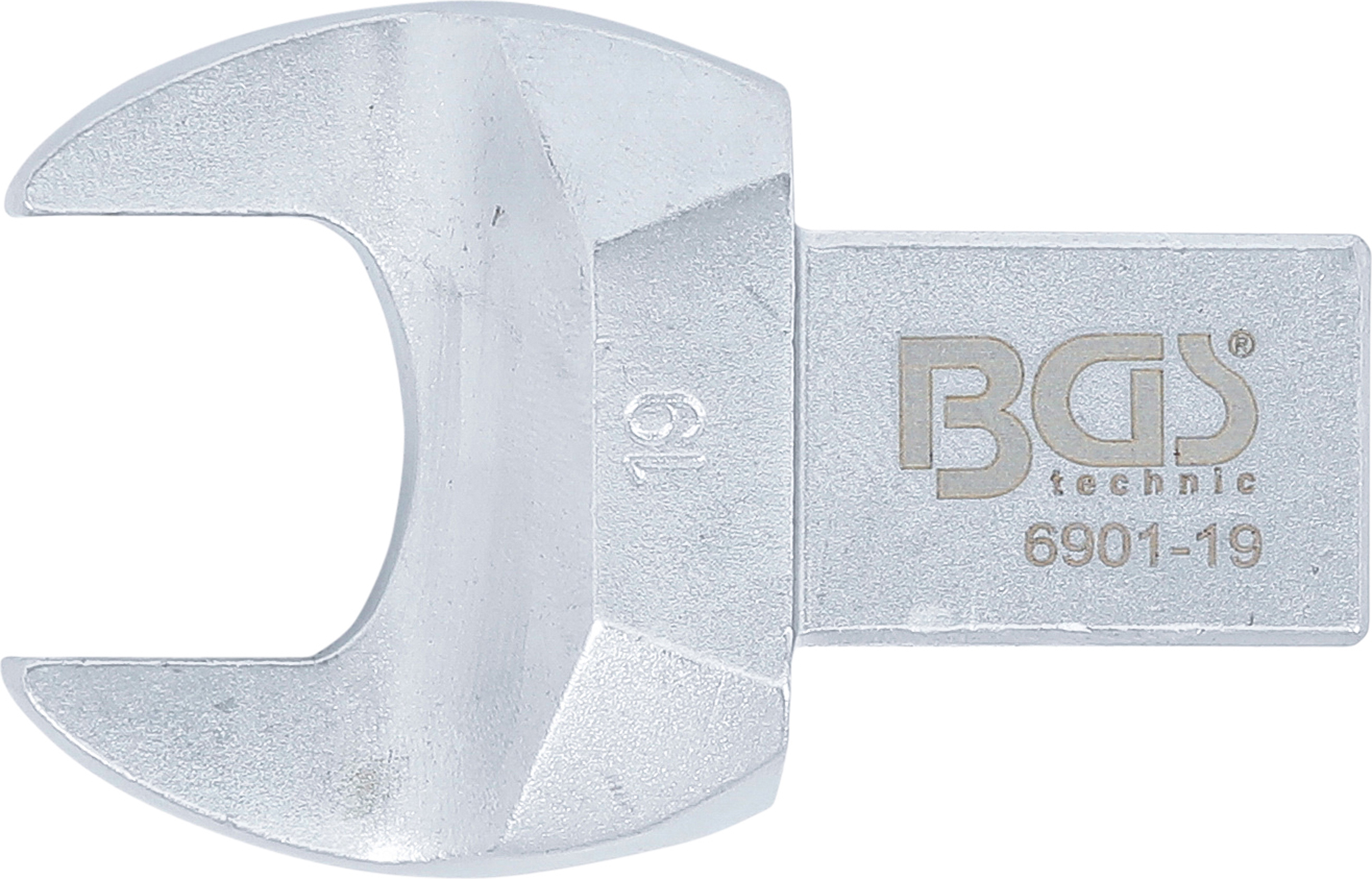 BGS Einsteck-Maulschlüssel | 19 mm | Aufnahme 14 x 18 mm BGS Einsteck-Maulschlüssel | 19 mm | Aufnahme 14 x 18 mm