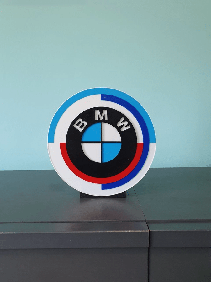 BMW 2022 Logo Lampe 50 jähriges Jubiläum von BMW BMW Performance Autolampe Tischlampe