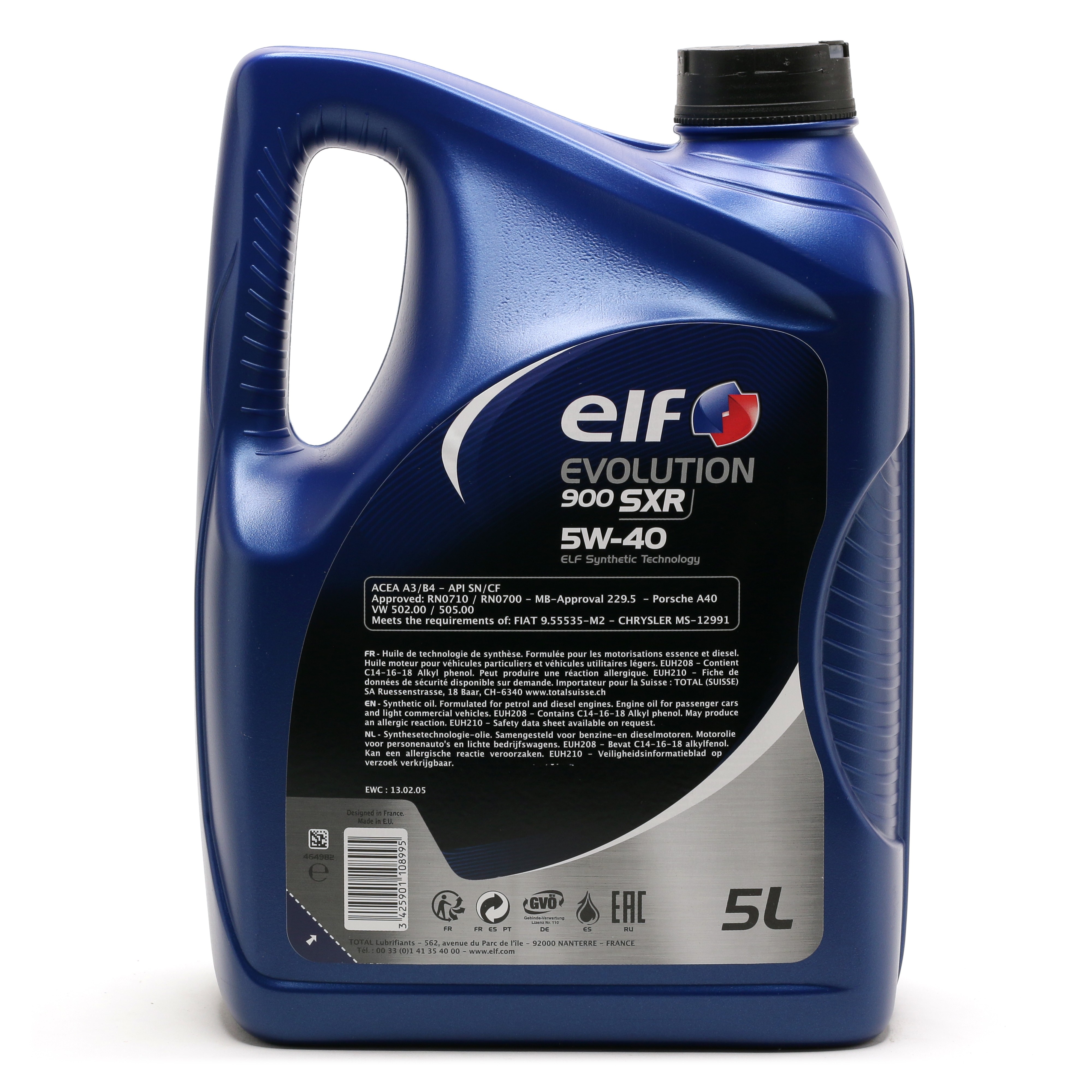 5W-40 Elf Evolution 900 SXR Motoröl 5 Liter