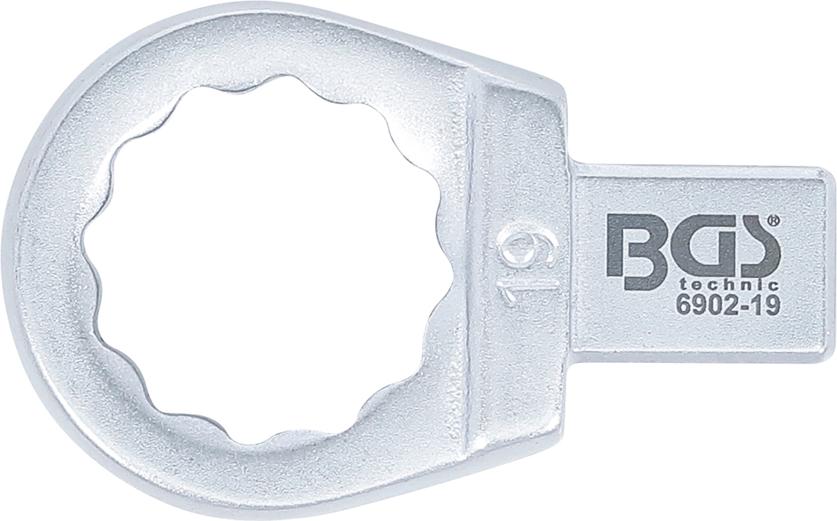 BGS Einsteck-Ringschlüssel | 19 mm | Aufnahme 9 x 12 mm BGS Einsteck-Ringschlüssel | 19 mm | Aufnahme 9 x 12 mm