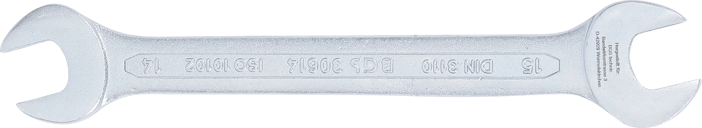 BGS Doppel-Maulschlüssel | SW 14 x 15 mm BGS Doppel-Maulschlüssel | SW 14 x 15 mm