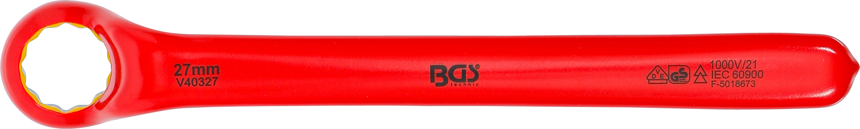 BGS VDE-Einringschlüssel | tief gekröpft | SW 27 mm