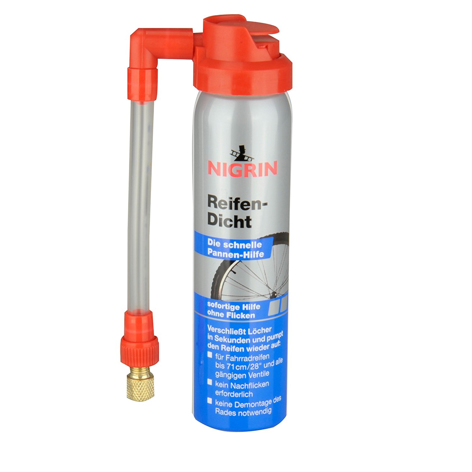 Nigrin Bike Care Reifen Dicht für Fahrräder Reifendicht 75 ml