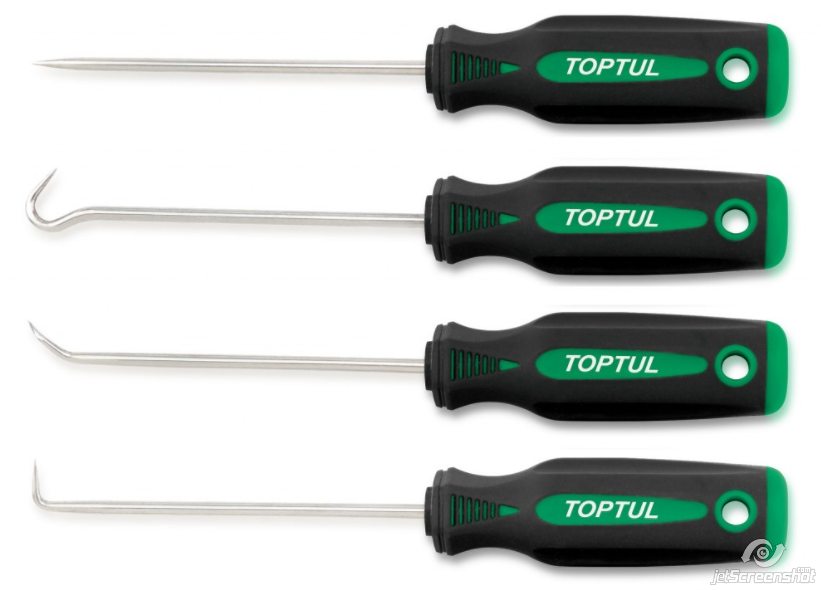 Toptul Mini Haken und Spieß Set 4tlg