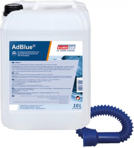 Eurolub AdBlue mit Ausgießer Harnstofflösung Ad Blue 10 Liter