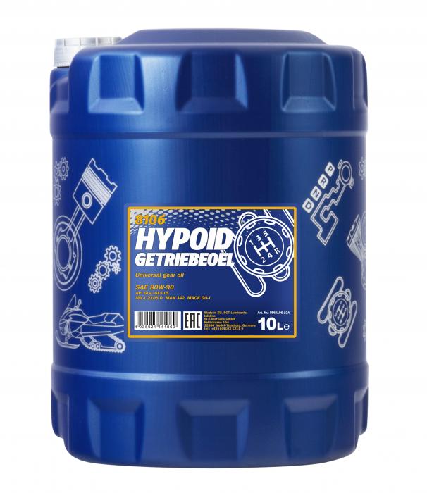80W-90 Mannol 8106 Hypoid Getriebeöl 10 Liter