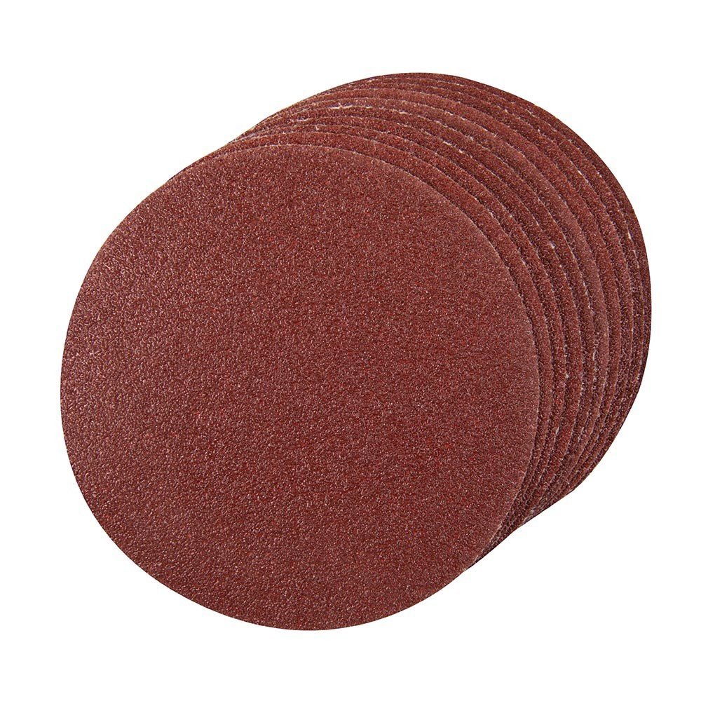 Silverline Klett Schleifscheiben voll 125 mm 10er Pack