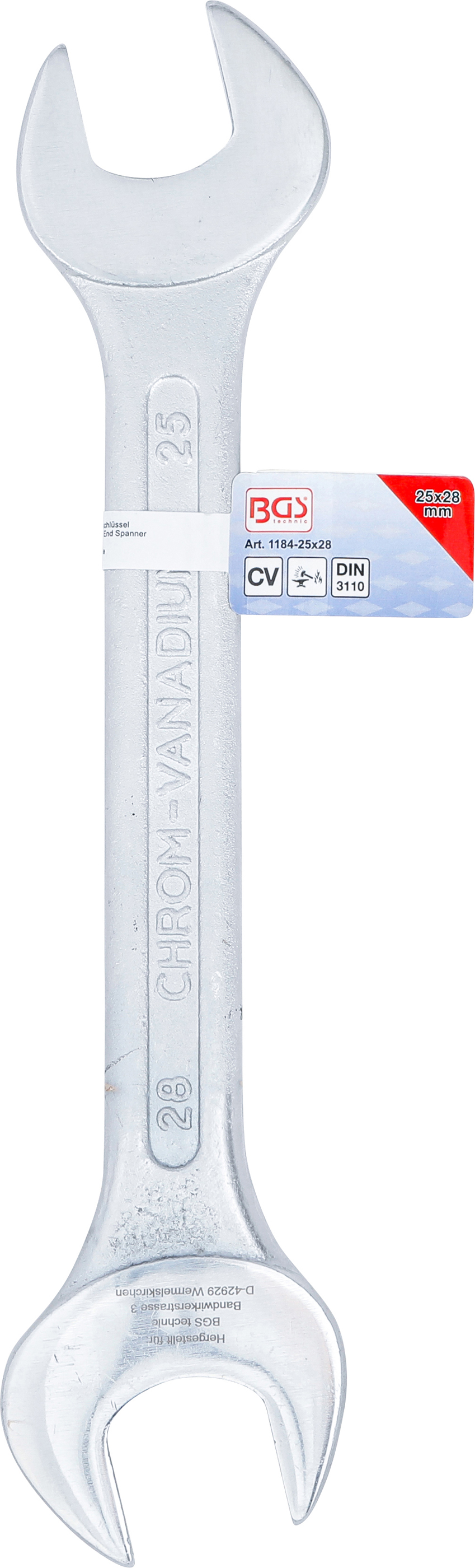 BGS Doppel-Maulschlüssel | SW 25 x 28 mm BGS Doppel-Maulschlüssel | SW 25 x 28 mm