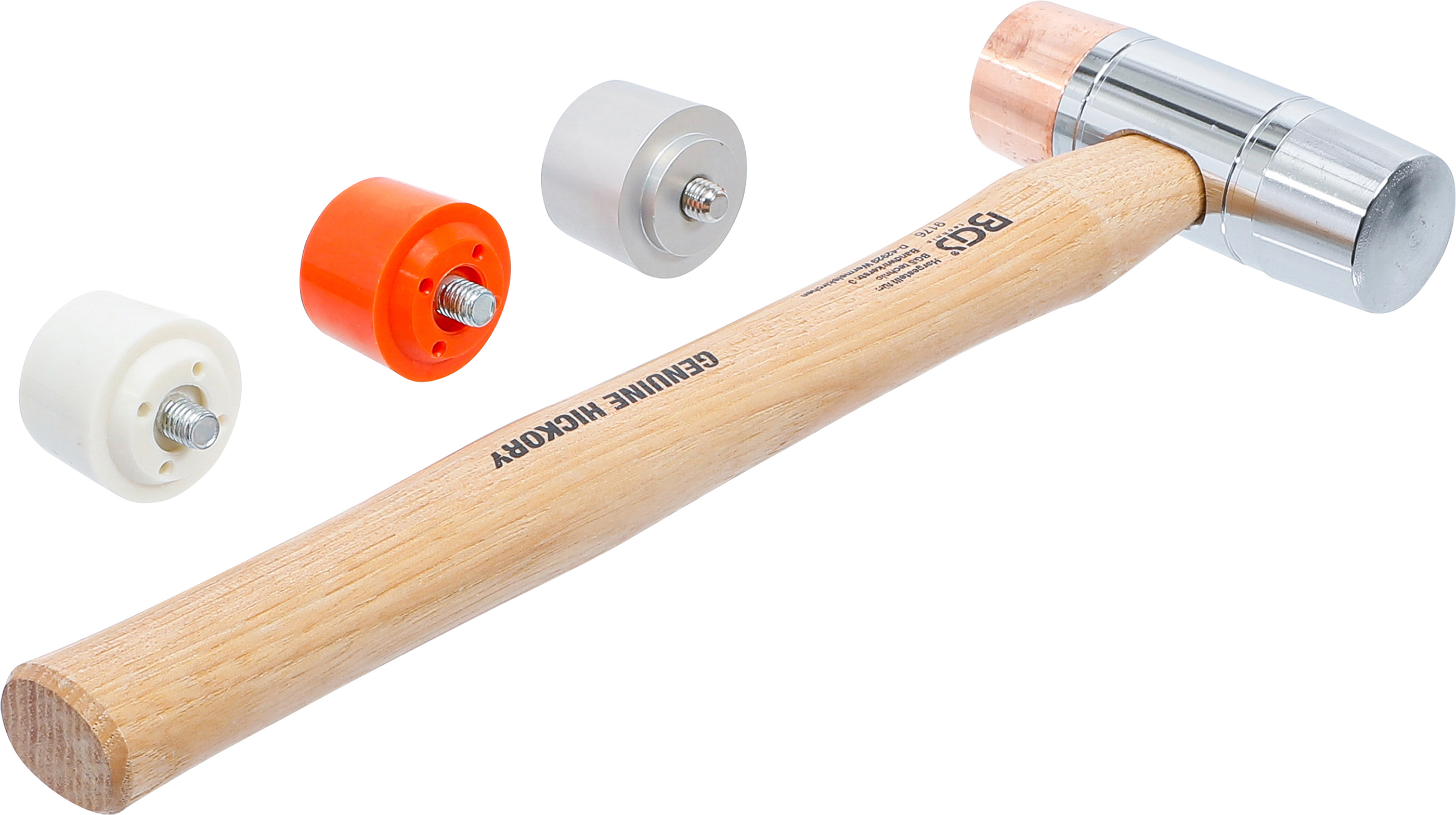 BGS Wechselkopf-Hammer | Hickory-Stiel | Ø 35 mm