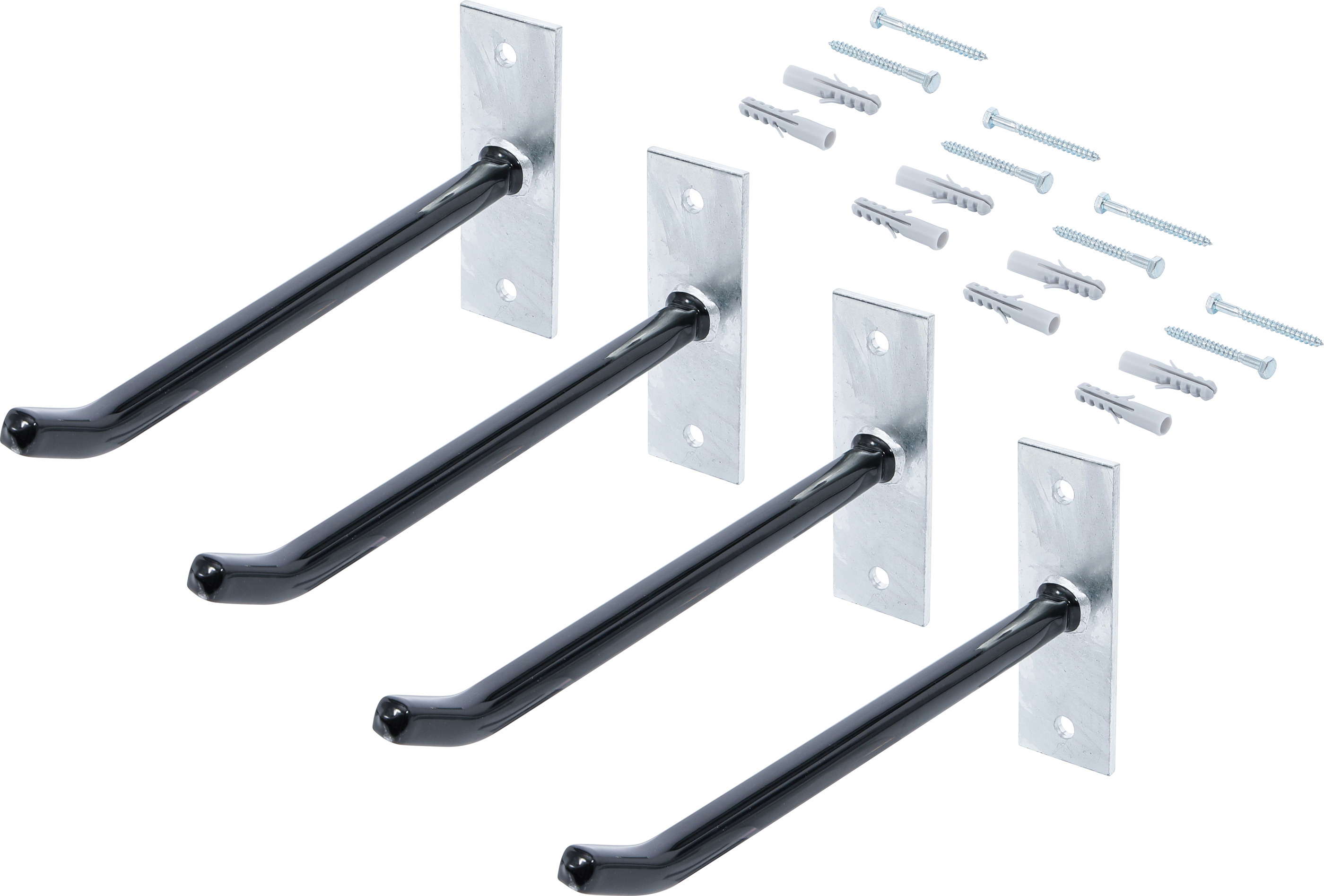 BGS Felgen-Wandhaken-Satz | 250 mm | 4-tlg.