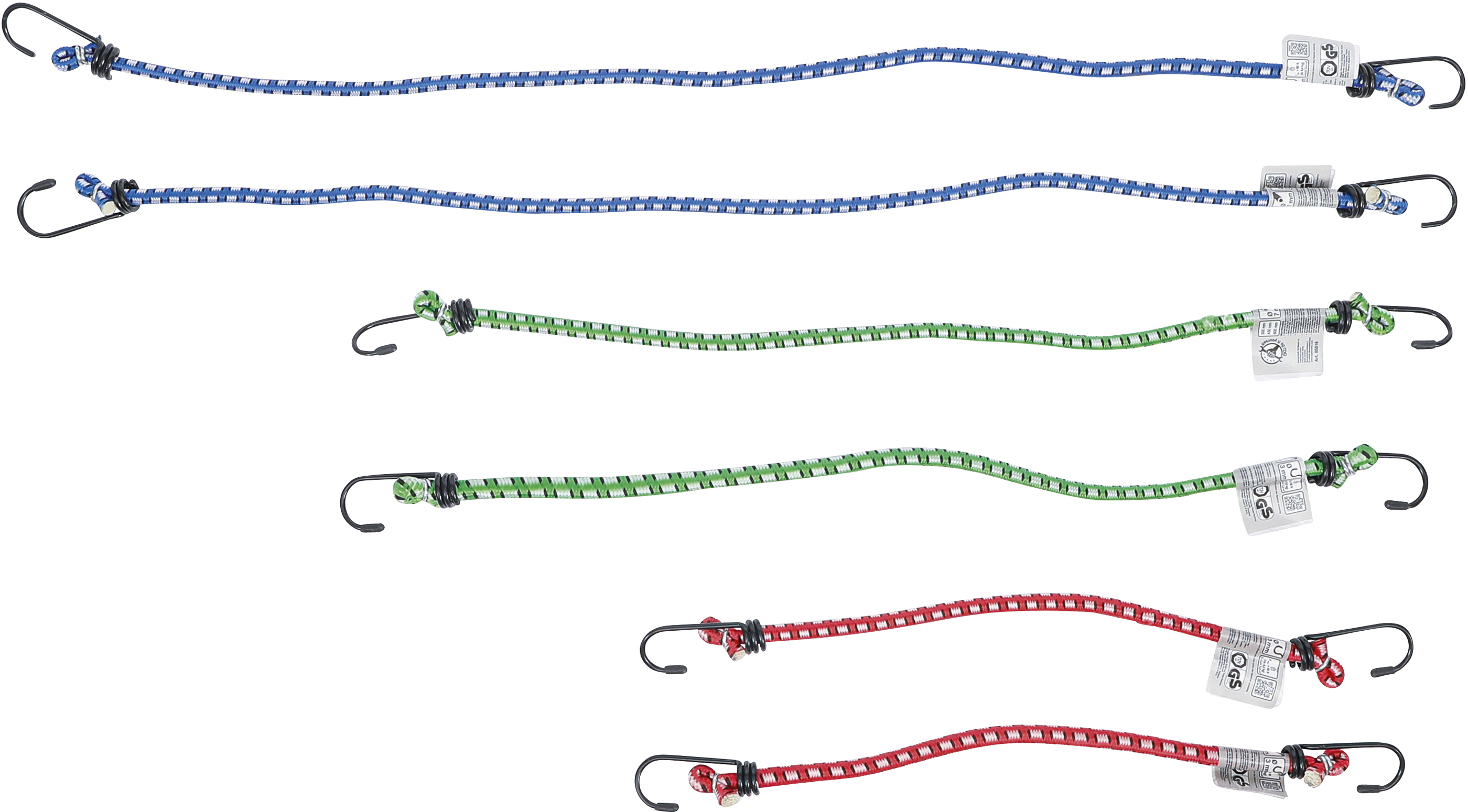 BGS Gepäckspanner-Satz | 300 / 450 / 600 mm | 6-tlg.