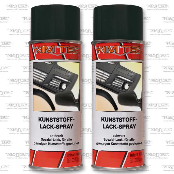 Kim-Tec Kunststofflack schwarz 400 ml
