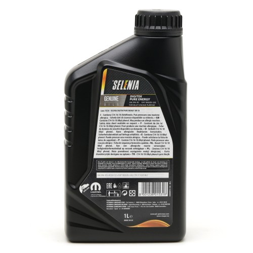 0W-30 Selenia Digitek Pure Energy 1 Liter