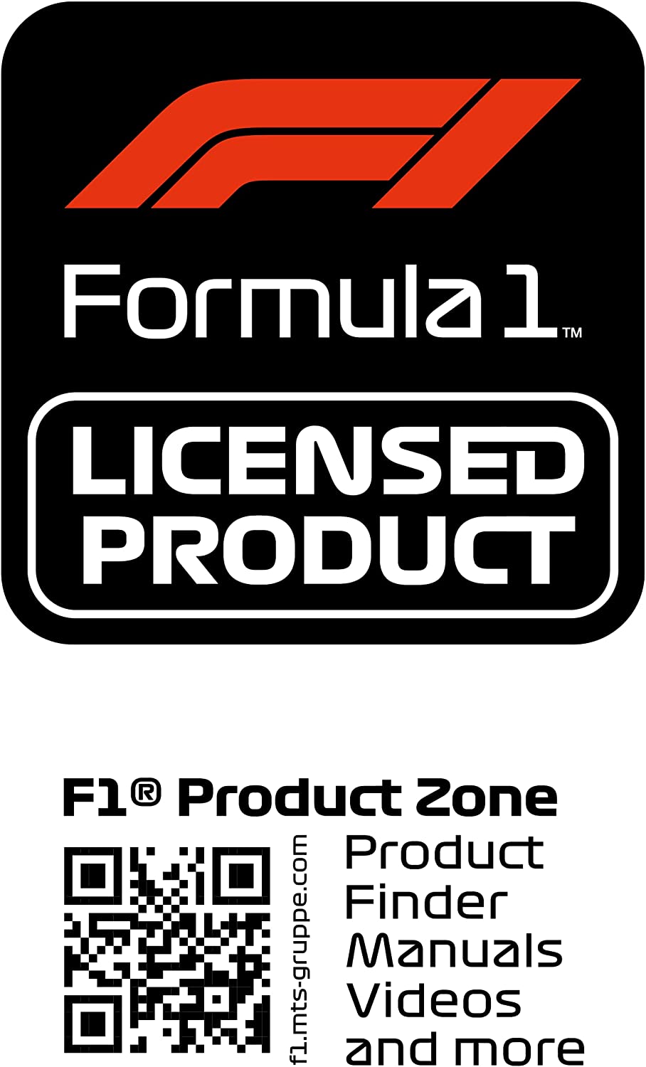 Formula 1 Universal Auto Fußmatten Set CM480 Logo Weiss 4tlg