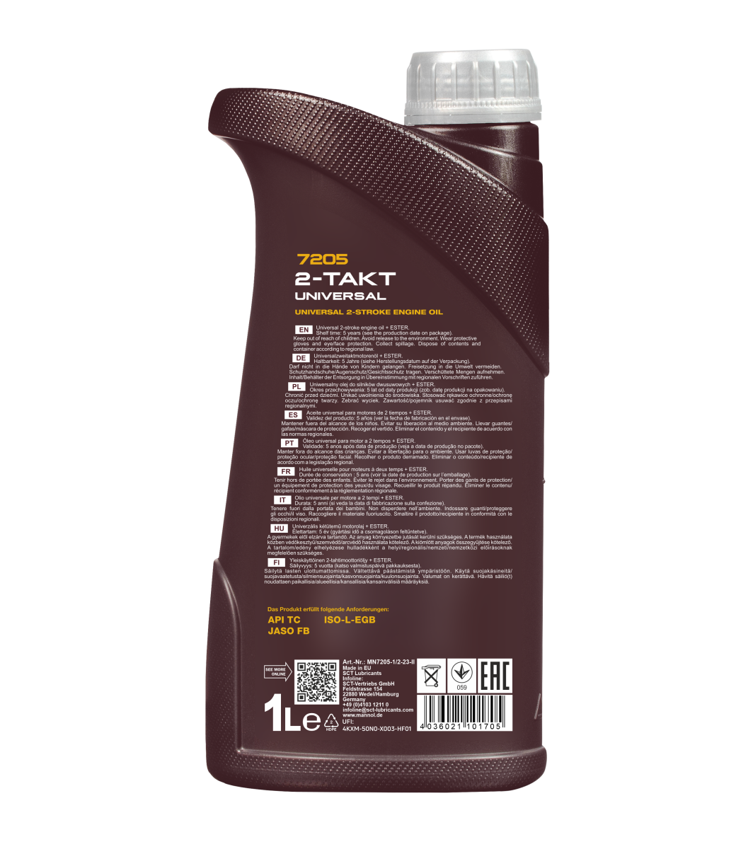 Mannol 7205 2-Takt Universal Motoröl mineralisch 1 Liter