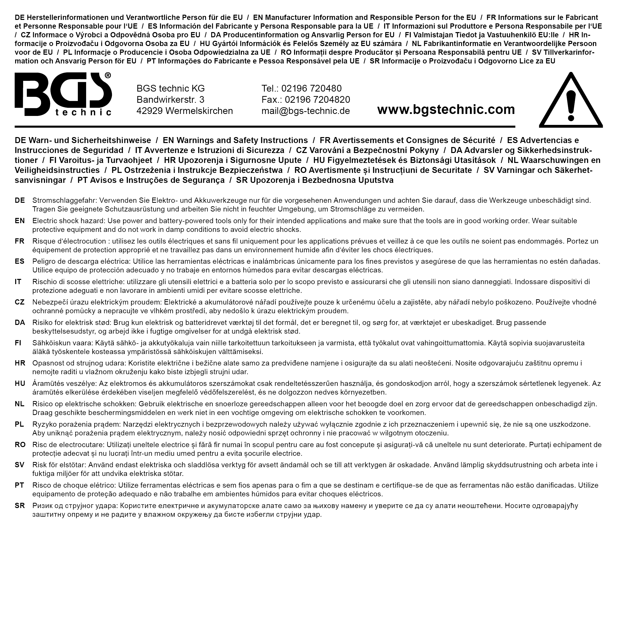 BGS Akku-Schlagschrauber | bürstenlos | 12,5 mm (1/2") | 400 Nm | 18 V | ohne Akku
