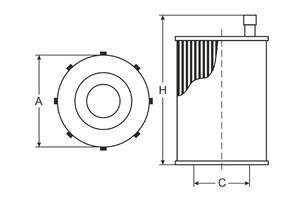 Ölfilter SCT Germany SH 4036P