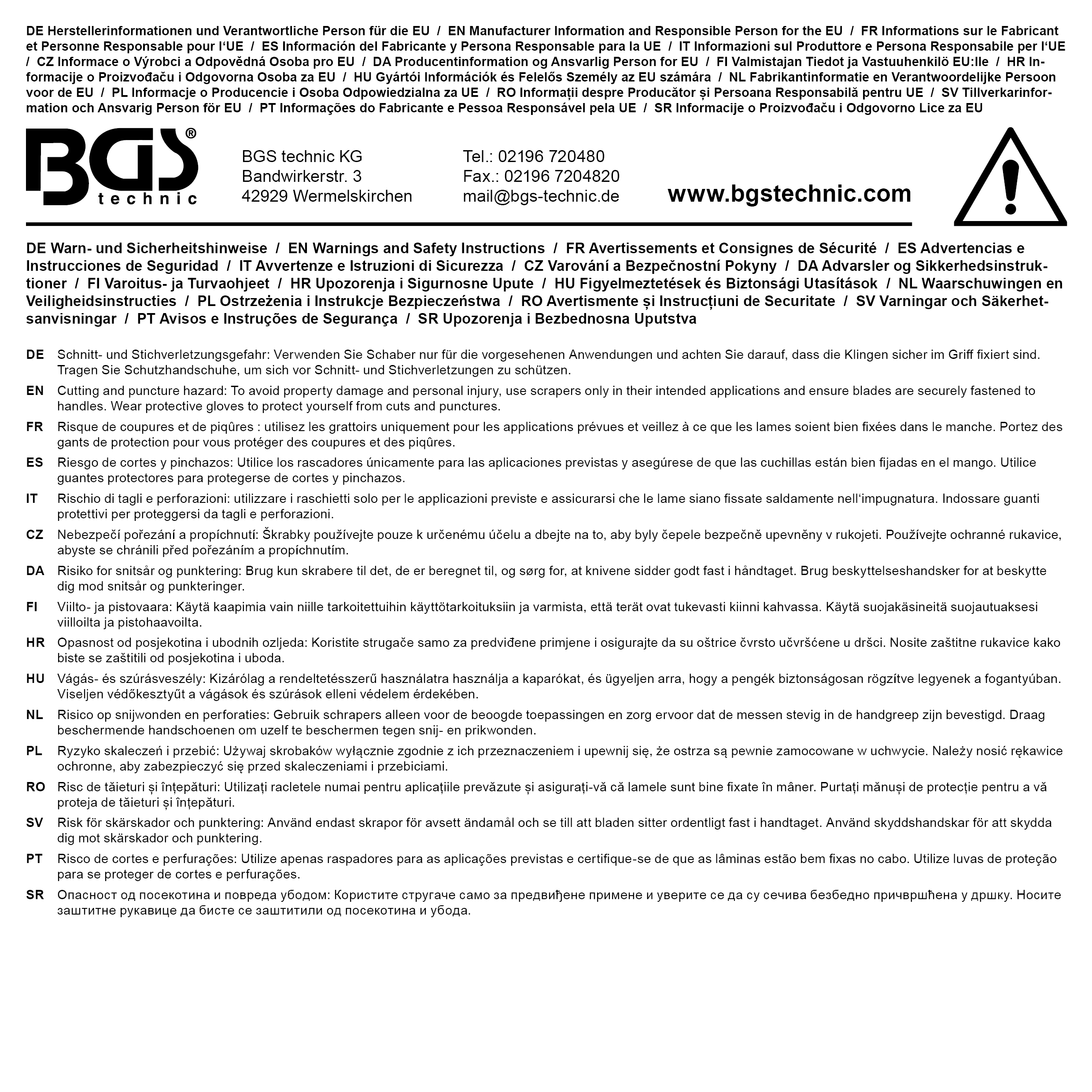 BGS Kunststoffschaber | 22 mm