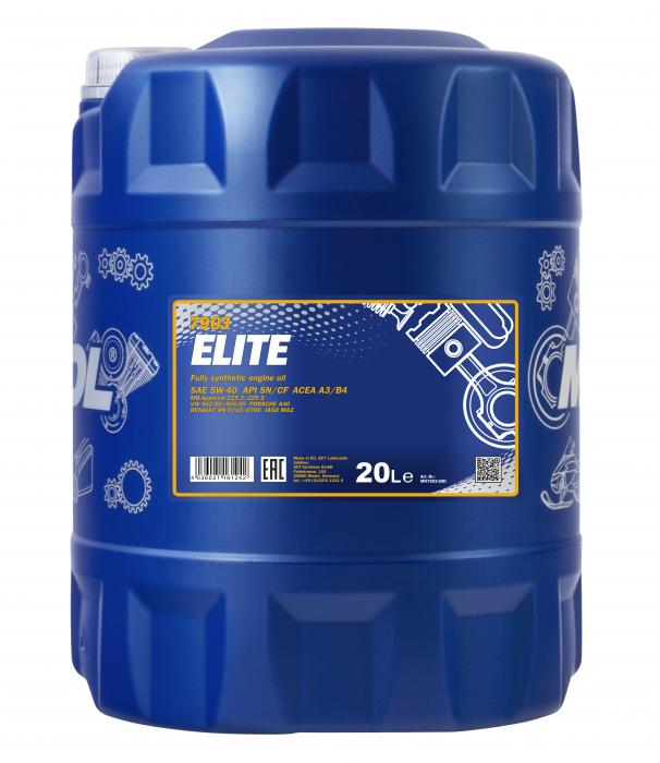 5W-40 Mannol 7903 Elite Motoröl 20 Liter