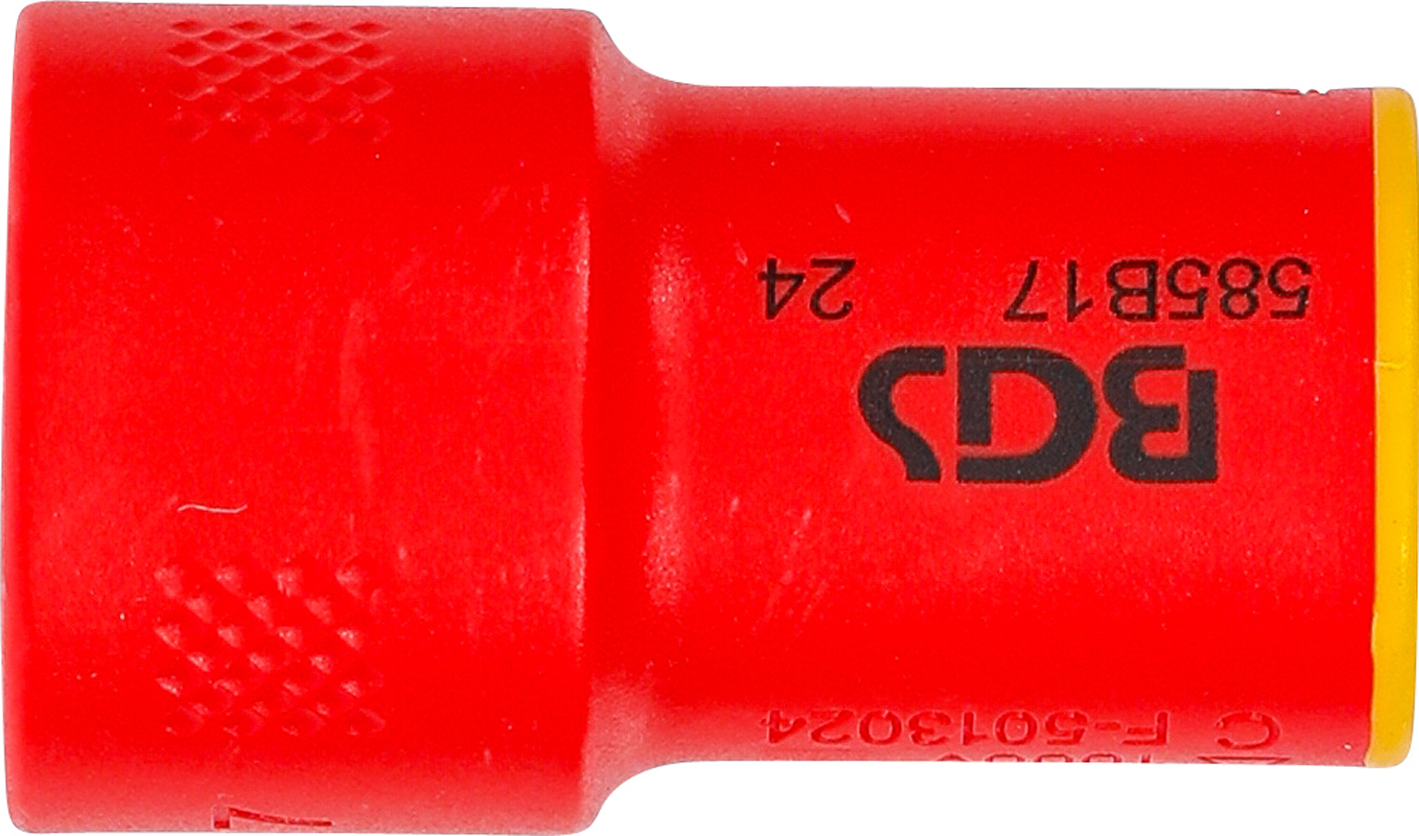 BGS VDE-Steckschlüssel-Einsatz Sechskant | Antrieb Innenvierkant 10 mm (3/8") | SW 17 mm