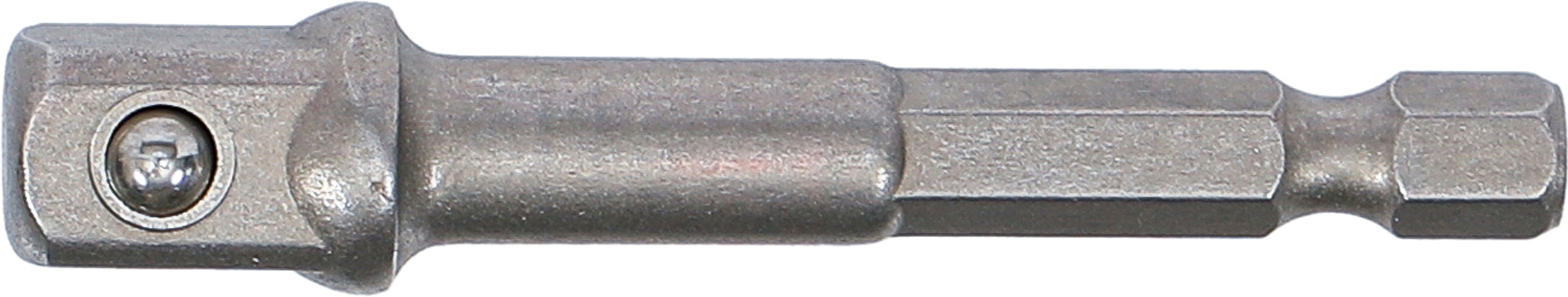 BGS Adapter für Bohrmaschinen | Antrieb Außensechskant 6,3 mm (1/4") / Abtrieb Außenvierkant 10 mm (3/8")