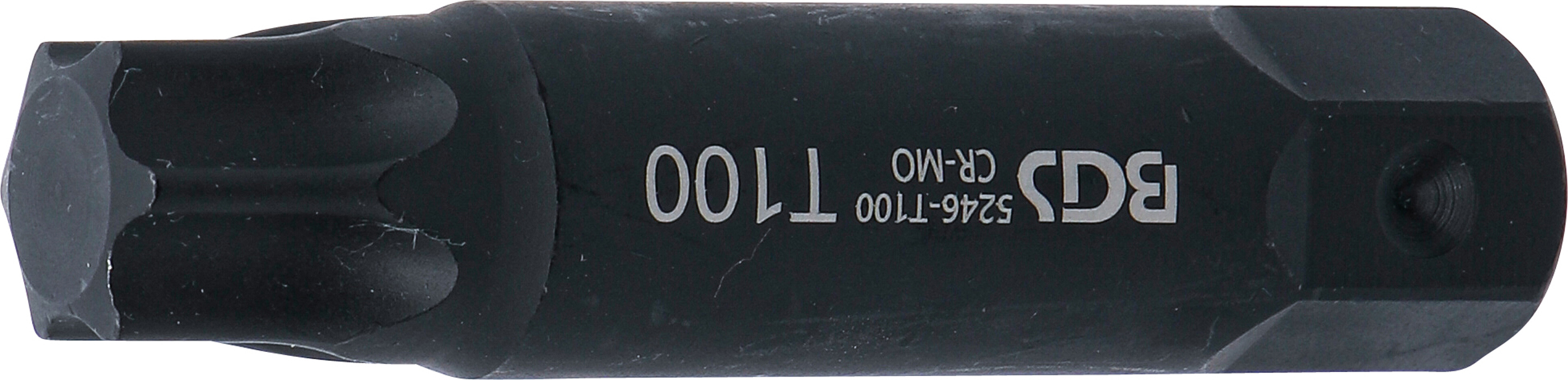 BGS Bit | Länge 100 mm | Antrieb Außensechskant 22 mm | T-Profil (für Torx) T100